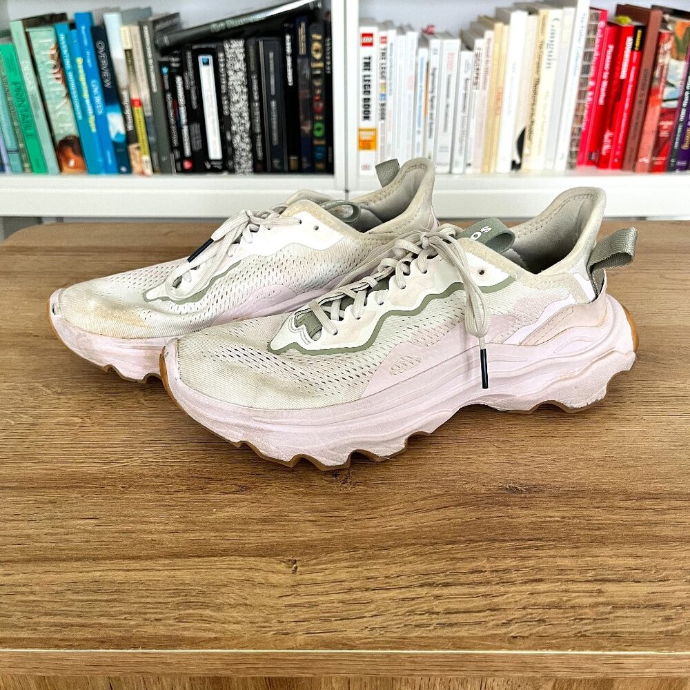 Sorel Kinetic Breakthru Day Sneakers Cream and Pink W8